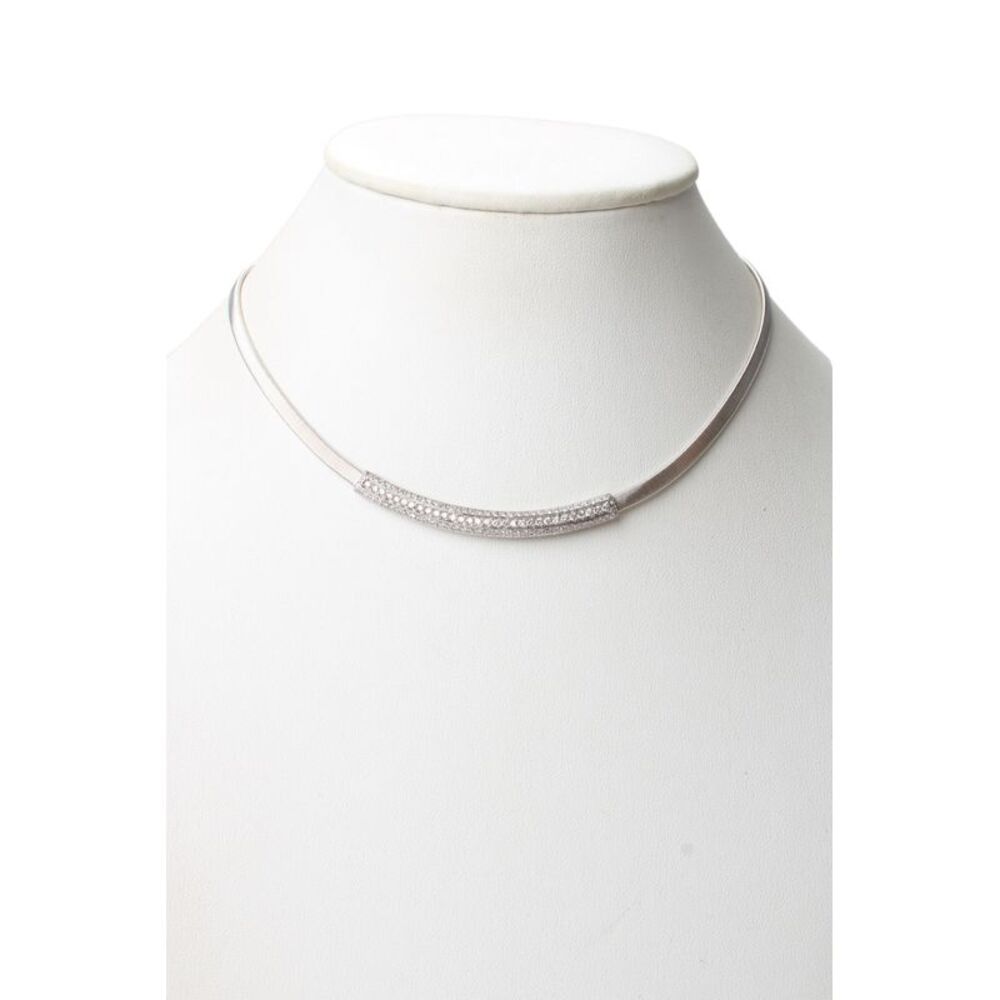 Marco Bicego Womens 18K White Gold ~1.3CTW Diamond Masai Collar Necklace 16" 24g
